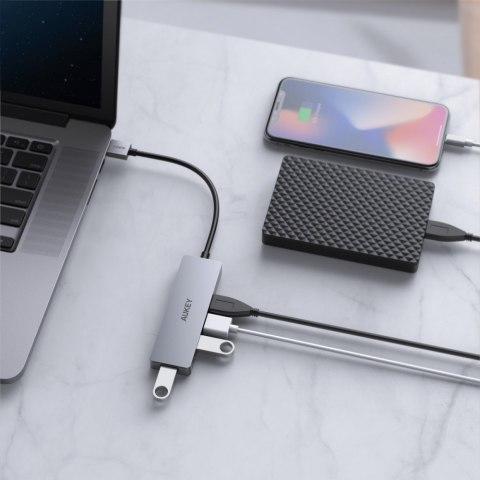 CB-H36 aluminiowy HUB USB-A | Ultra Slim | 4w1 | 4xUSB 3.0 | 5Gbps CB-H36 aluminiowy HUB USB-A | Ultra Slim | 4w1 | 4xUSB 3.0 | 5Gbps