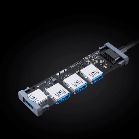 CB-H36 aluminiowy HUB USB-A | Ultra Slim | 4w1 | 4xUSB 3.0 | 5Gbps CB-H36 aluminiowy HUB USB-A | Ultra Slim | 4w1 | 4xUSB 3.0 | 5Gbps