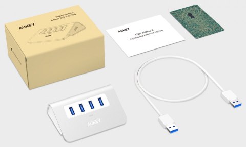 CB-H5 aluminiowy HUB USB-A | 4xUSB 3.0 | 5Gbps