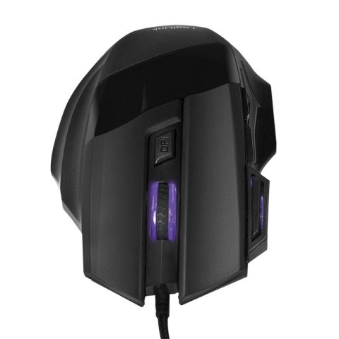 Optyczna mysz gamingowa 2400 dpi, Czarna Optyczna mysz gamingowa 2400 dpi, Czarna