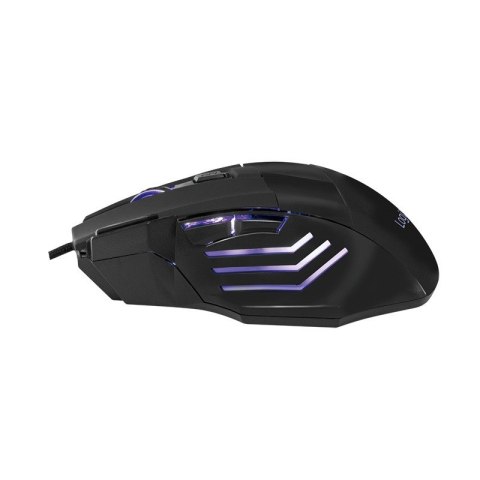 Optyczna mysz gamingowa 2400 dpi, Czarna Optyczna mysz gamingowa 2400 dpi, Czarna