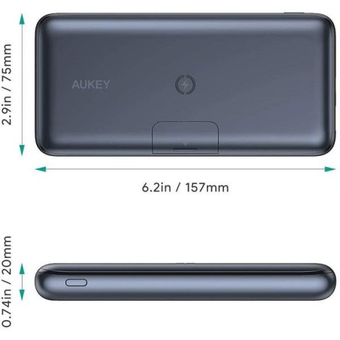 PB-WL03 Power Bank 20000 mAh bezprzewodowe ładowanie Qi LED Power Delivery 3.0 Quick Charge 3.0 22.5W PB-WL03 Power Bank 20000 mAh bezprzewodowe ładowanie Qi LED Power Delivery 3.0 Quick Charge 3.0 22.5W