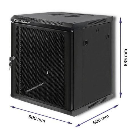 Szafa RACK 19 cali | 12U | 600 x 600 x 635 | Perforowane drzwi Szafa RACK 19 cali | 12U | 600 x 600 x 635 | Perforowane drzwi