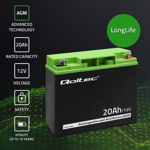 Akumulator AGM | 12V | 20Ah | max. 300A Akumulator AGM | 12V | 20Ah | max. 300A
