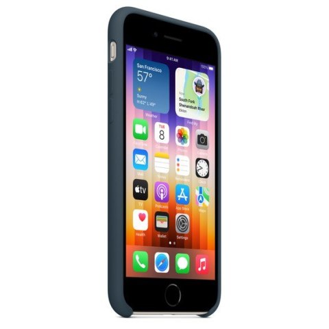 Etui silikonowe do iPhonea SE - błękitna toń Etui silikonowe do iPhonea SE - błękitna toń