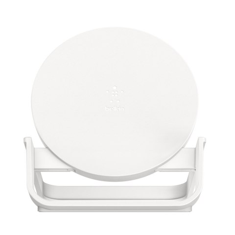 Ładowarka bezprzewodowa, stojąca 10W + zasilacz QC 3.0, biała Ładowarka bezprzewodowa, stojąca 10W + zasilacz QC 3.0, biała