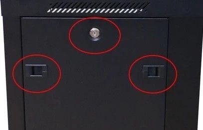 Szafa rack 18U 600x450mm czarna wisząca