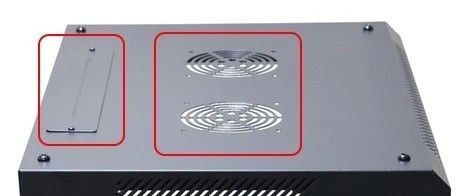 Szafa rack 18U 600x450mm czarna wisząca