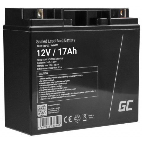 Akumulator AGM VRLA 12V 17Ah Akumulator AGM VRLA 12V 17Ah