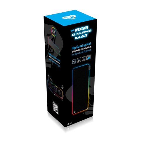 Duża mata gamingowa z kolorowym podświetleniem RGB GAMING MAT MT262 Duża mata gamingowa z kolorowym podświetleniem RGB GAMING MAT MT262