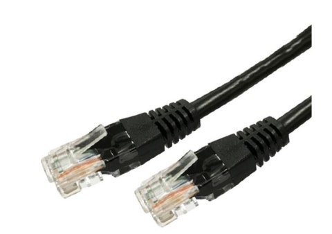 Kabel Patchcord miedziany kat.5e RJ45 UTP 1m. czarny - paczka 10 sztuk Kabel Patchcord miedziany kat.5e RJ45 UTP 1m. czarny - paczka 10 sztuk