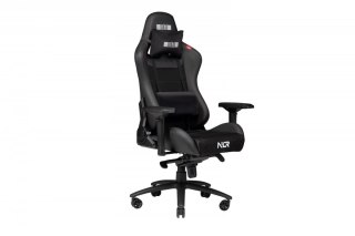 Krzesło NLR ProGaming Czarna skóra i zamsz