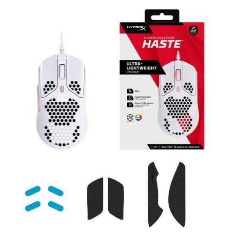 Mysz gamingowa Pulsefire Haste biało-różowa