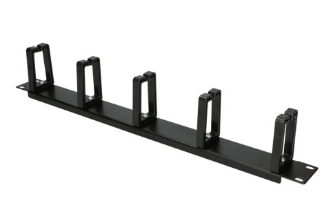 Organizer kabli 1U z plastikowymi uchwytami Organizer kabli 1U z plastikowymi uchwytami