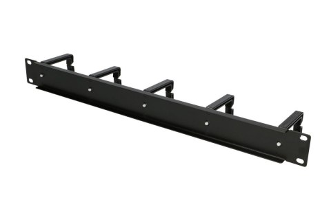 Organizer kabli 1U z plastikowymi uchwytami Organizer kabli 1U z plastikowymi uchwytami
