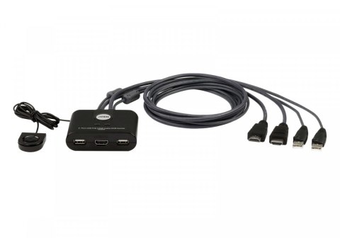 Przełącznik 2 portowy USB VGA FHD HDMI KVM Switch Przełącznik 2 portowy USB VGA FHD HDMI KVM Switch