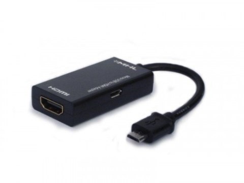 Aktywny adapter MHL micro USB 5 pin - HDMI AF, CL-32 Aktywny adapter MHL micro USB 5 pin - HDMI AF, CL-32