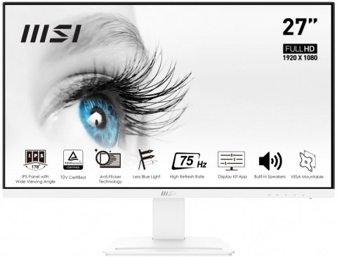 Monitor PRO MP273W 27 cali IPS /FHD/75Hz/HDMI DP/biały Monitor PRO MP273W 27 cali IPS /FHD/75Hz/HDMI DP/biały