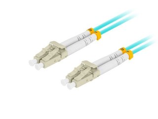 Patchcord światłowodowy Mm Lc/Upc-Lc/Upc Duplex 3.0mm 2m Aqua