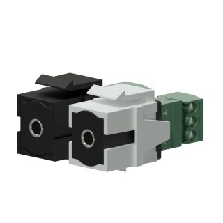Adapter Keystone Żeński 3,5 mm - 3-torowa kostka elektryczna - 3-torowa kostka elektryczna - VCK315/B