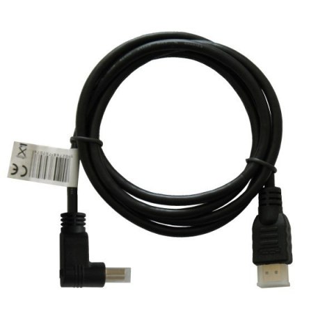Kabel HDMI kątowy złoty v1.4 3D, 4Kx2K, 1.5m, wielopak 10 szt., CL-04 Kabel HDMI kątowy złoty v1.4 3D, 4Kx2K, 1.5m, wielopak 10 szt., CL-04