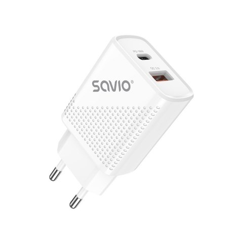 Ładowarka sieciowa USB Quick Charge, Power Delivery 3.0, 18W, LA-04 Ładowarka sieciowa USB Quick Charge, Power Delivery 3.0, 18W, LA-04