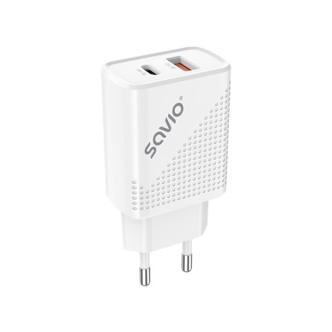Ładowarka sieciowa USB Quick Charge, Power Delivery 3.0, 18W, LA-04 Ładowarka sieciowa USB Quick Charge, Power Delivery 3.0, 18W, LA-04