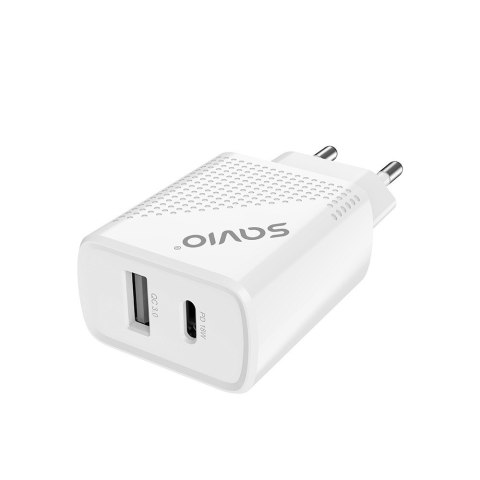 Ładowarka sieciowa USB Quick Charge, Power Delivery 3.0, 18W, LA-04 Ładowarka sieciowa USB Quick Charge, Power Delivery 3.0, 18W, LA-04