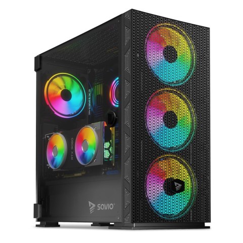 Obudowa komputerowa, ARGB Mesh/Glass, Raptor X1 Obudowa komputerowa, ARGB Mesh/Glass, Raptor X1