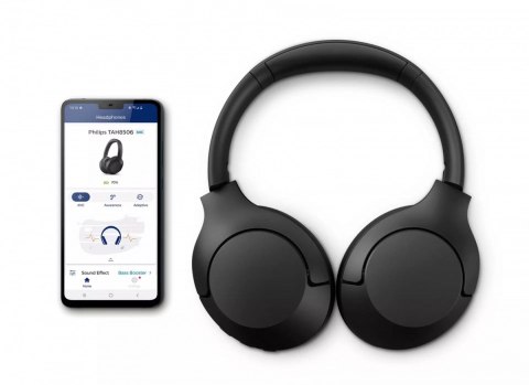 Słuchawki bezprzewodowe TAH8506BK Bluetooth czarne Słuchawki bezprzewodowe TAH8506BK Bluetooth czarne