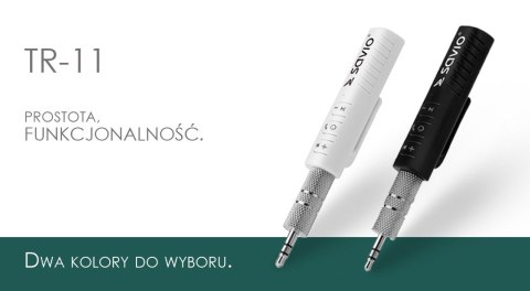 Transmiter/Odbiornik audio Jack 3,5mm, czarny, TR-11/B Transmiter/Odbiornik audio Jack 3,5mm, czarny, TR-11/B