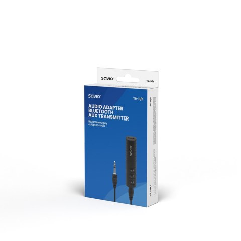 Transmiter/Odbiornik audio Jack 3,5mm, czarny, TR-11/B Transmiter/Odbiornik audio Jack 3,5mm, czarny, TR-11/B