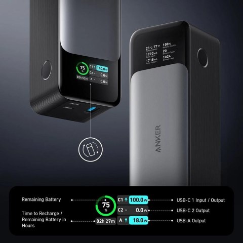Powerbank 737 GaNPrime 140W PD 24 000 mAh Powerbank 737 GaNPrime 140W PD 24 000 mAh