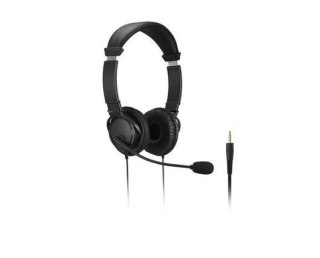 Słuchawki z mikrofonem 3.5mm jack z regulacją głośności