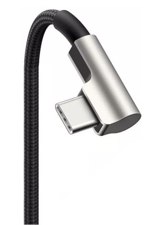 CB-CMD37 OEM kabel USB-C - USB-C 1m 60W PD 3A 20V nylonowy oplot czarny
