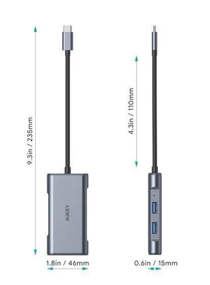 CB-C75 aluminiowy Hub USB-C | 6w1 | RJ45 Ethernet 10/100/1000Mbps | 3xUSB 3.1 | HDMI 4k@30Hz | USB-C Power Delivery 100W CB-C75 aluminiowy Hub USB-C | 6w1 | RJ45 Ethernet 10/100/1000Mbps | 3xUSB 3.1 | HDMI 4k@30Hz | USB-C Power Delivery 100W