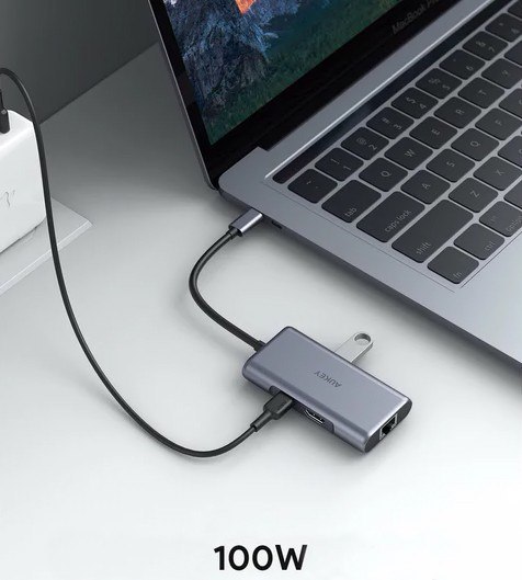 CB-C75 aluminiowy Hub USB-C | 6w1 | RJ45 Ethernet 10/100/1000Mbps | 3xUSB 3.1 | HDMI 4k@30Hz | USB-C Power Delivery 100W CB-C75 aluminiowy Hub USB-C | 6w1 | RJ45 Ethernet 10/100/1000Mbps | 3xUSB 3.1 | HDMI 4k@30Hz | USB-C Power Delivery 100W
