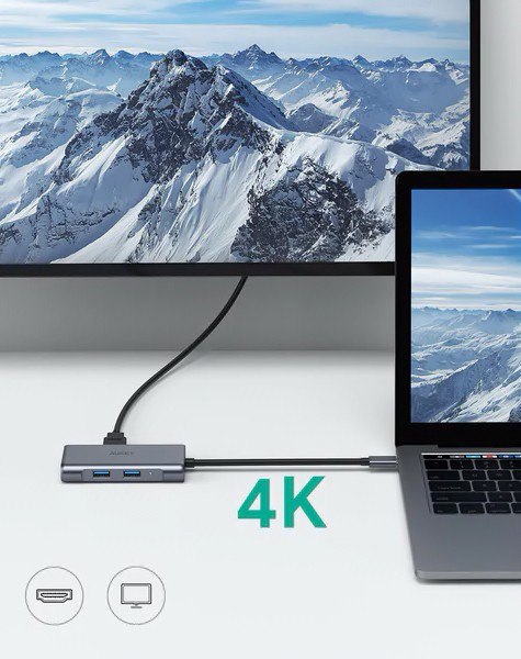 CB-C75 aluminiowy Hub USB-C | 6w1 | RJ45 Ethernet 10/100/1000Mbps | 3xUSB 3.1 | HDMI 4k@30Hz | USB-C Power Delivery 100W CB-C75 aluminiowy Hub USB-C | 6w1 | RJ45 Ethernet 10/100/1000Mbps | 3xUSB 3.1 | HDMI 4k@30Hz | USB-C Power Delivery 100W