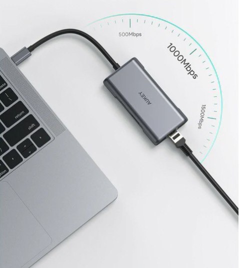 CB-C75 aluminiowy Hub USB-C | 6w1 | RJ45 Ethernet 10/100/1000Mbps | 3xUSB 3.1 | HDMI 4k@30Hz | USB-C Power Delivery 100W CB-C75 aluminiowy Hub USB-C | 6w1 | RJ45 Ethernet 10/100/1000Mbps | 3xUSB 3.1 | HDMI 4k@30Hz | USB-C Power Delivery 100W