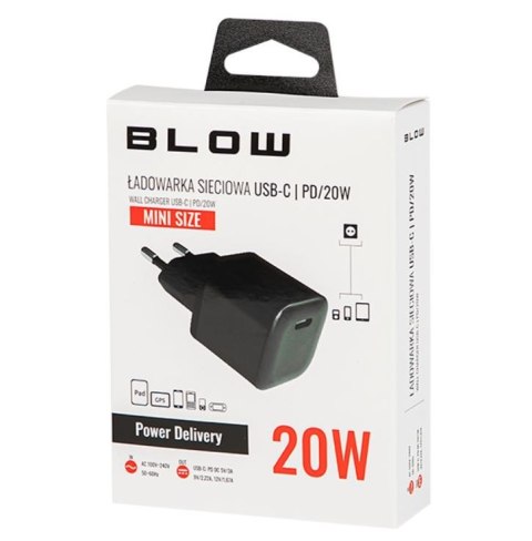 Ładowarka sieciowa z gn. USB-C PD/20W MINI