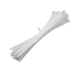 Opaski zaciskowe wielorazowe/trytytki | 7.2*400mm | Nylon UV | Białe