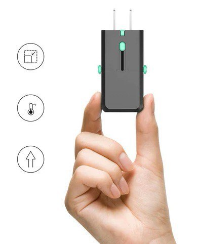 PA-TA06 uniwersalny podróżny adapter sieciowy 1xUSB-C PowerDelivery + 1xUSB-A Quick Charge | pasuje w ponad 150 krajach PA-TA06 uniwersalny podróżny adapter sieciowy 1xUSB-C PowerDelivery + 1xUSB-A Quick Charge | pasuje w ponad 150 krajach