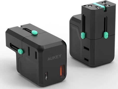 PA-TA06 uniwersalny podróżny adapter sieciowy 1xUSB-C PowerDelivery + 1xUSB-A Quick Charge | pasuje w ponad 150 krajach PA-TA06 uniwersalny podróżny adapter sieciowy 1xUSB-C PowerDelivery + 1xUSB-A Quick Charge | pasuje w ponad 150 krajach