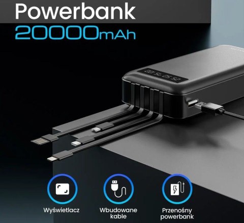Powerbank EPB-084 EX.19614 czarny Powerbank EPB-084 EX.19614 czarny