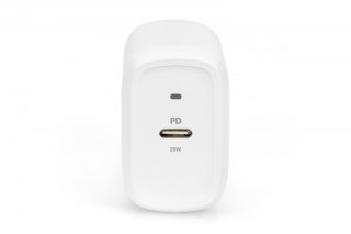 Ładowarka sieciowa zasilacz 1x USB-C PD 3.0 max. 20W LED Biała