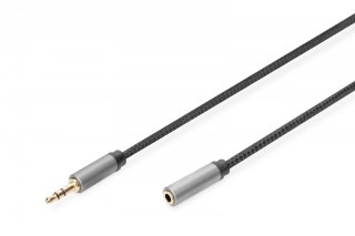 Kabel przedłużający audio MiniJack Stereo Typ 3.5mm/3.5mm M/Ż nylon 3m
