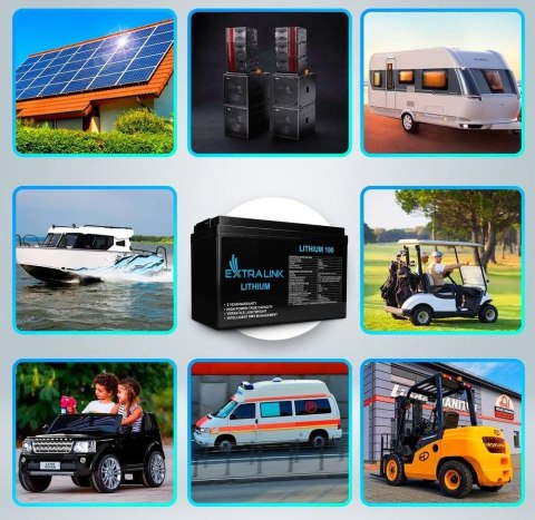 Akumulator LiFePO4 100AH 12.8V BMS EX.30455 Akumulator LiFePO4 100AH 12.8V BMS EX.30455
