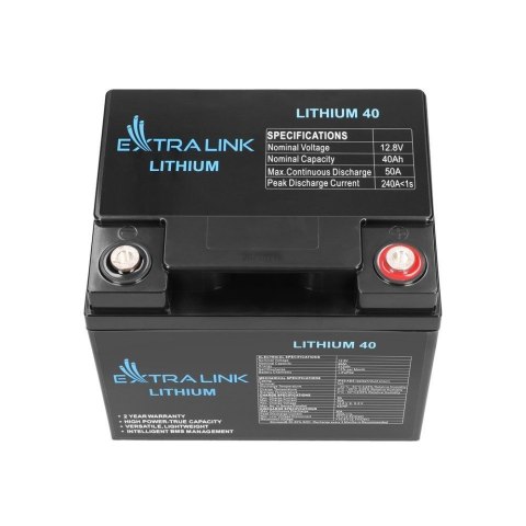 Akumulator LiFePO4 40AH 12.8V BMS EX.30431 Akumulator LiFePO4 40AH 12.8V BMS EX.30431