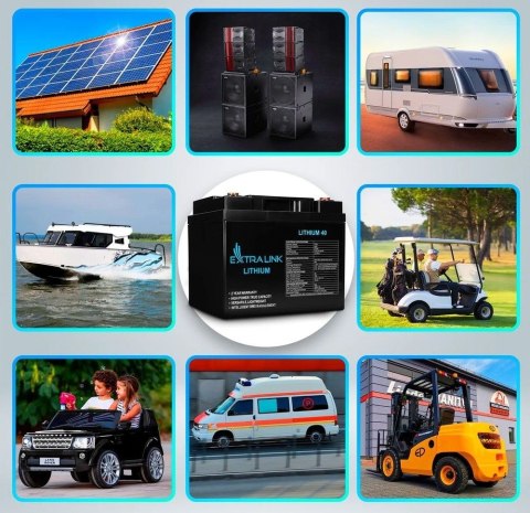 Akumulator LiFePO4 40AH 12.8V BMS EX.30431 Akumulator LiFePO4 40AH 12.8V BMS EX.30431