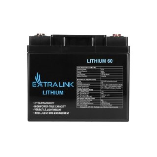 Akumulator LiFePO4 60AH 12.8V BMS EX.30448